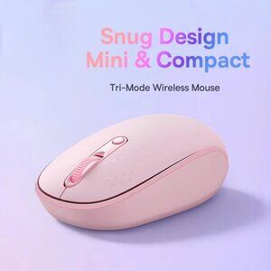 Ergonomic Wireless Bluetooth Mouse for PC & Mac – 2.4G Portable Gaming & Office